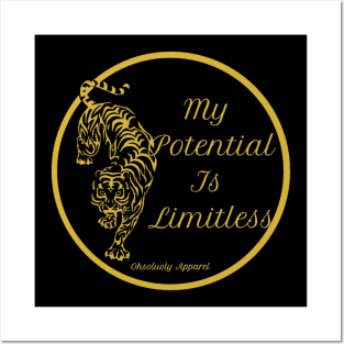 My Potential is limitless -gold Posters and Art